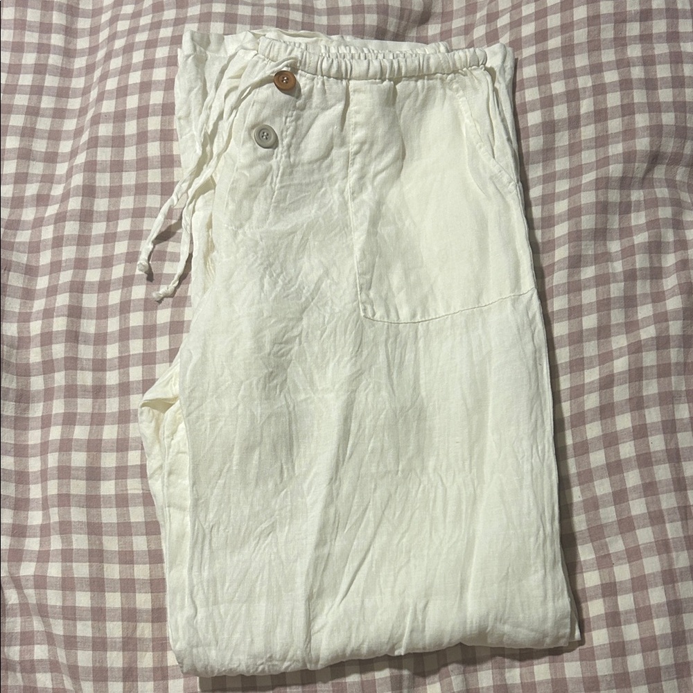 Oddli Linen Drawstring Pants - Picture 4 of 6